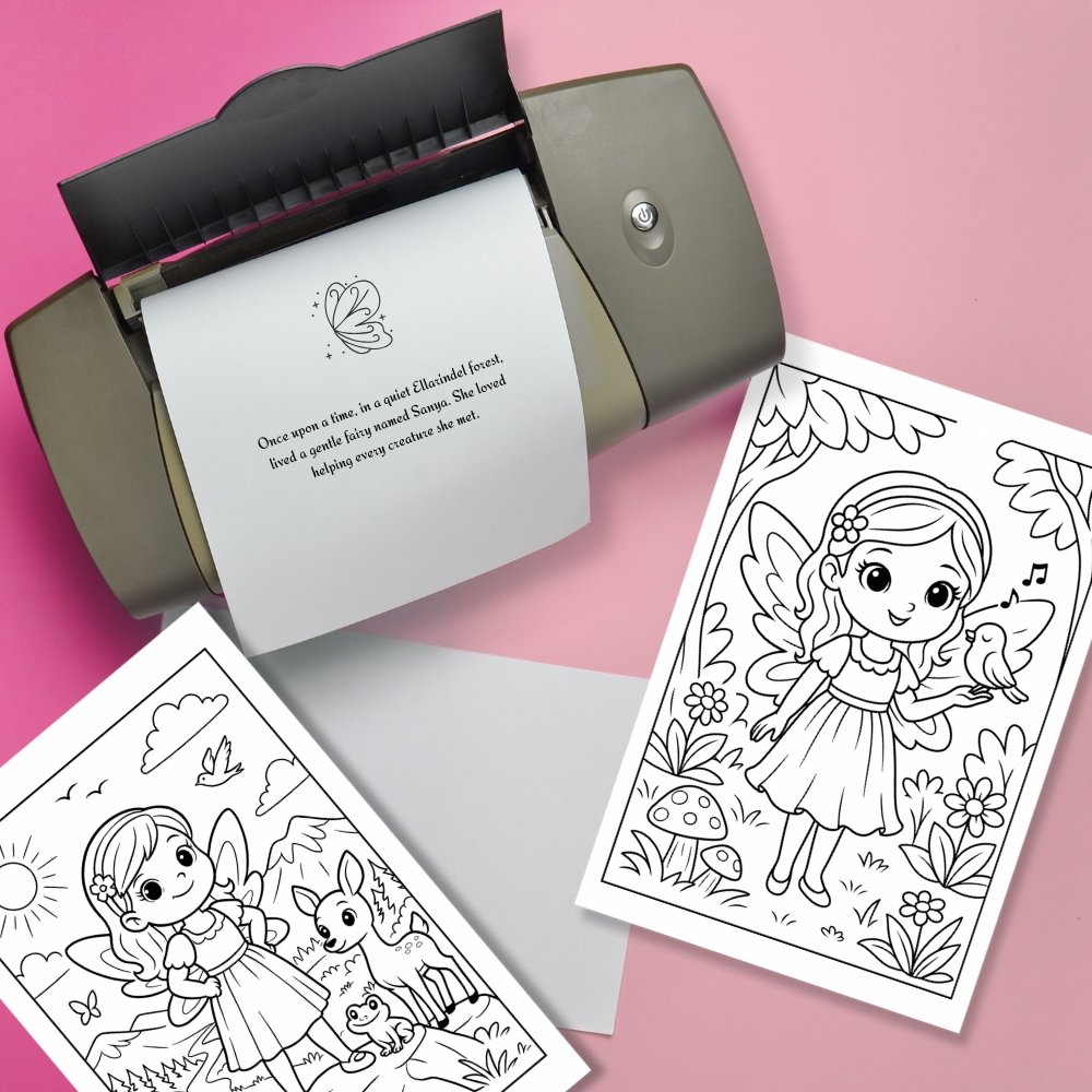 Fairy Sanya Coloring Book – Printable PDF (8.5 x 11 in) - Image 2