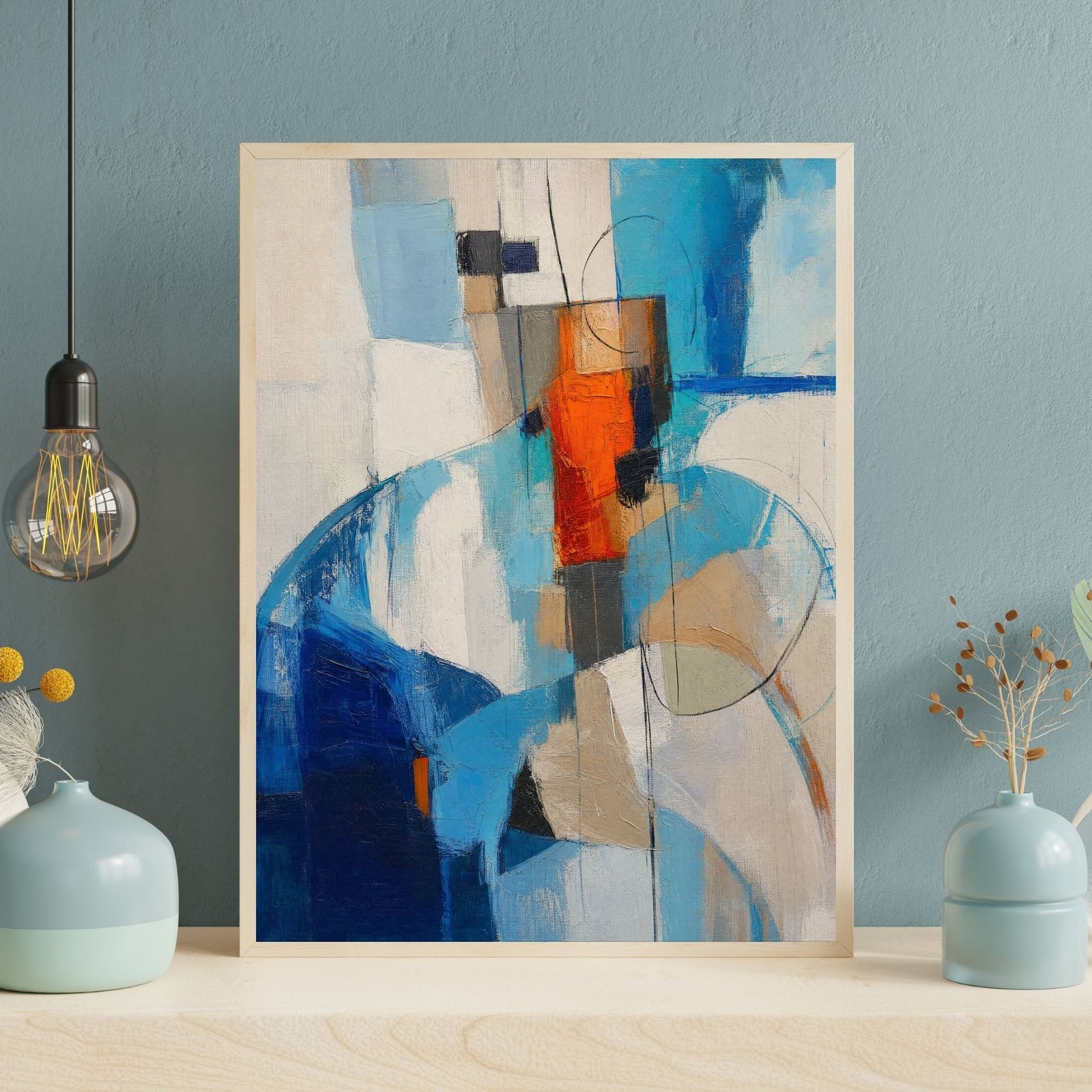Abstract Blue & Orange I | 250🪙 - Image 4