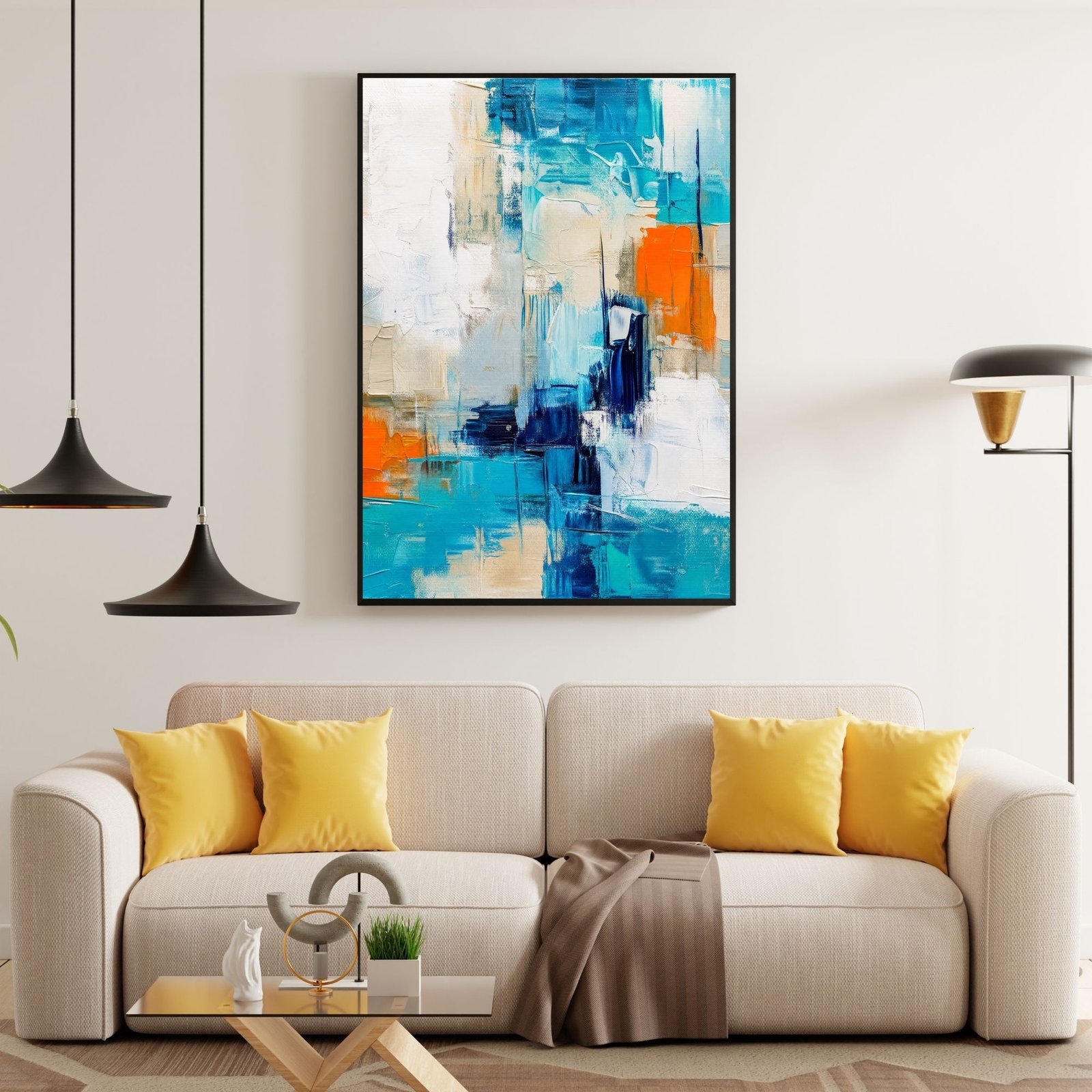 Abstract Blue & Orange III | 250🪙 - Image 2