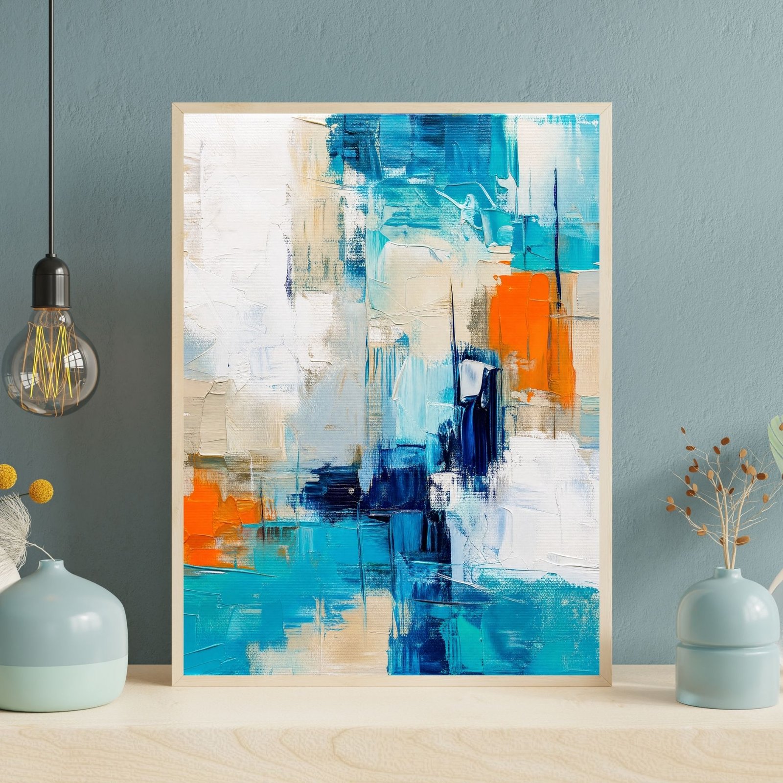 Abstract Blue & Orange III | 250🪙 - Image 4