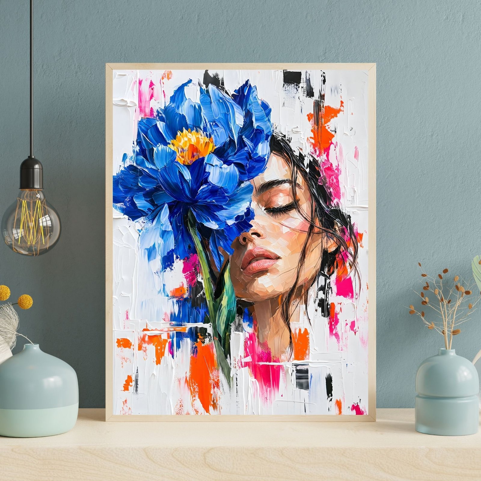 Woman & Blue Peony II | 250🪙 - Image 4