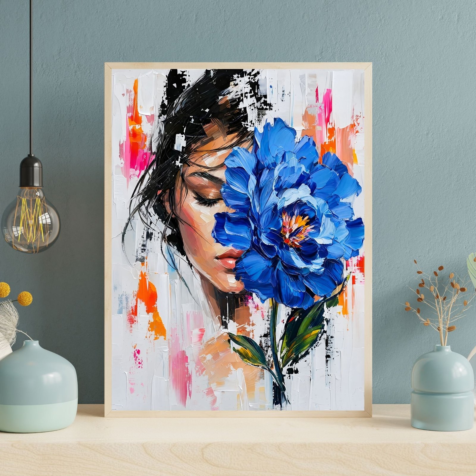 Woman & Blue Peony III | 250🪙 - Image 4