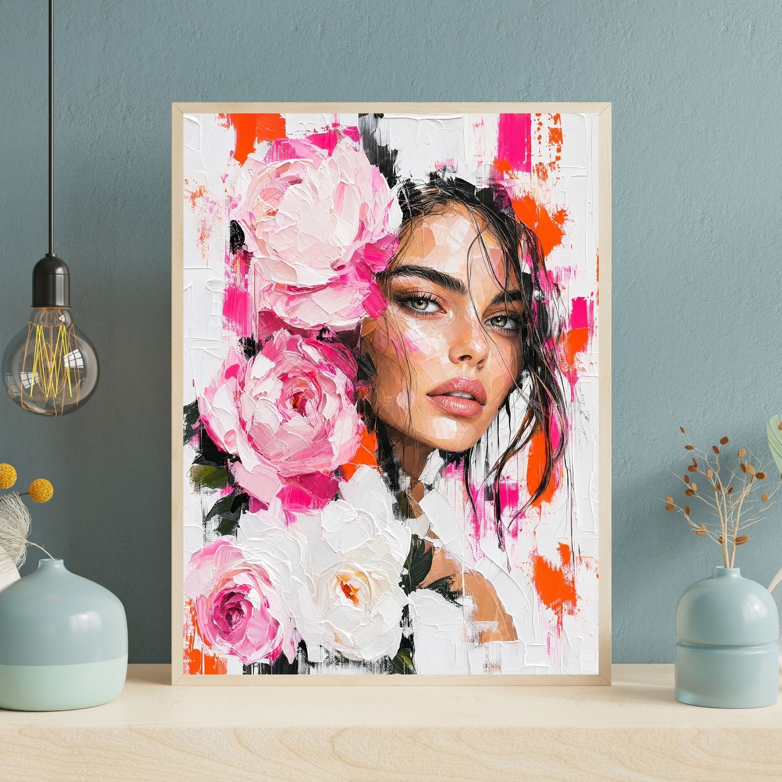 Woman & Pink Roses V | 250🪙 - Image 4