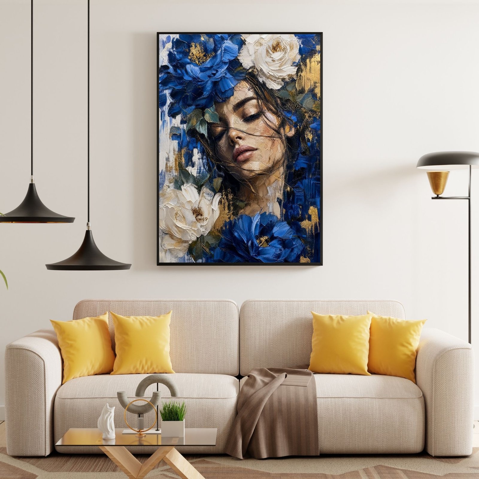 Woman & Blue Peonies VI | 250🪙 - Image 2