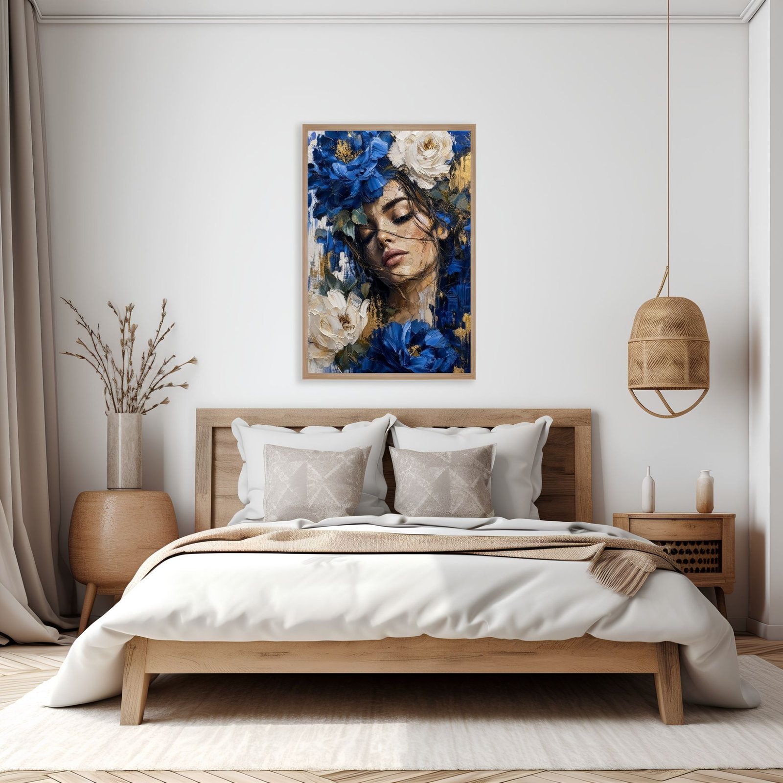 Woman & Blue Peonies VI | 250🪙 - Image 3