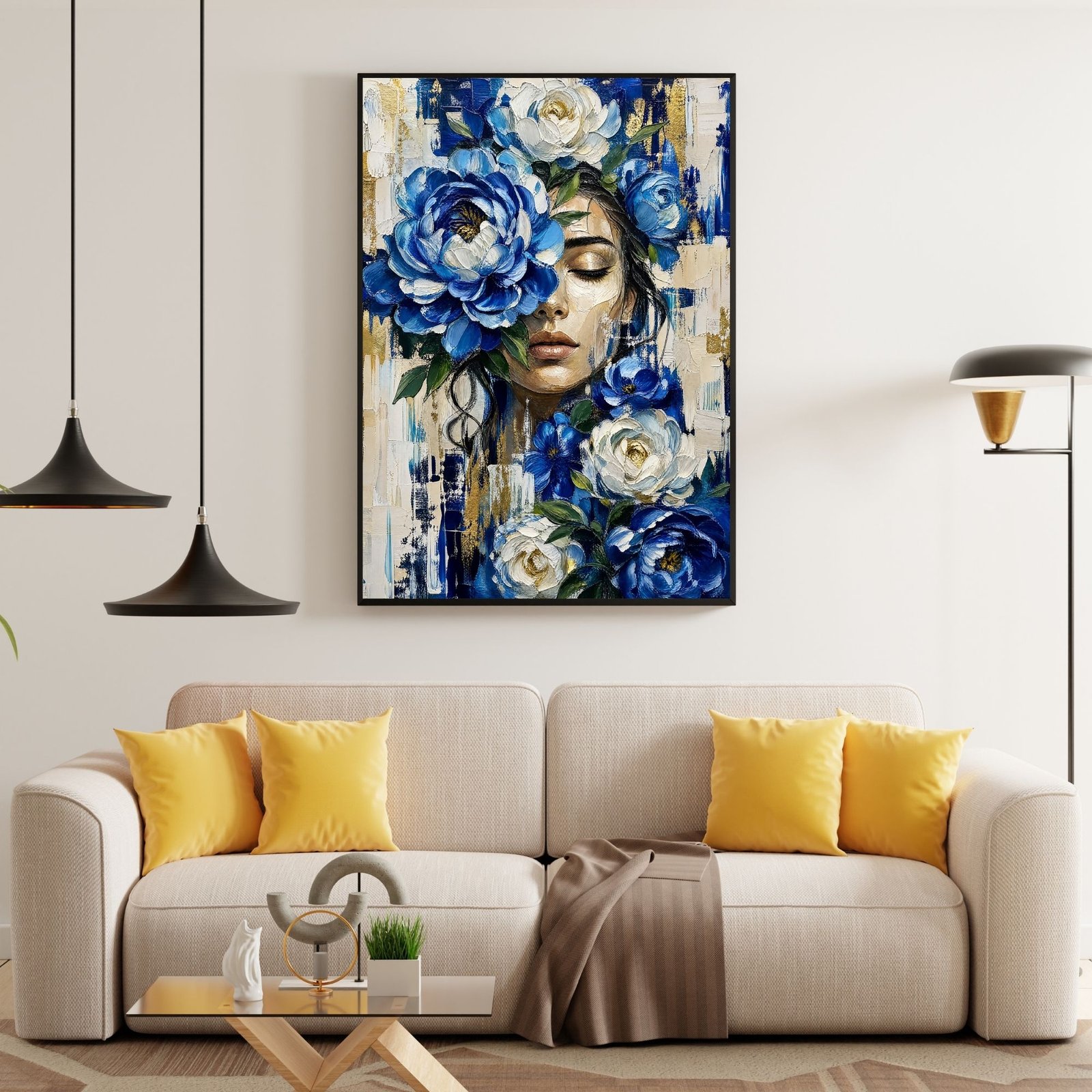 Woman & Blue Peonies VII | 250🪙 - Image 2