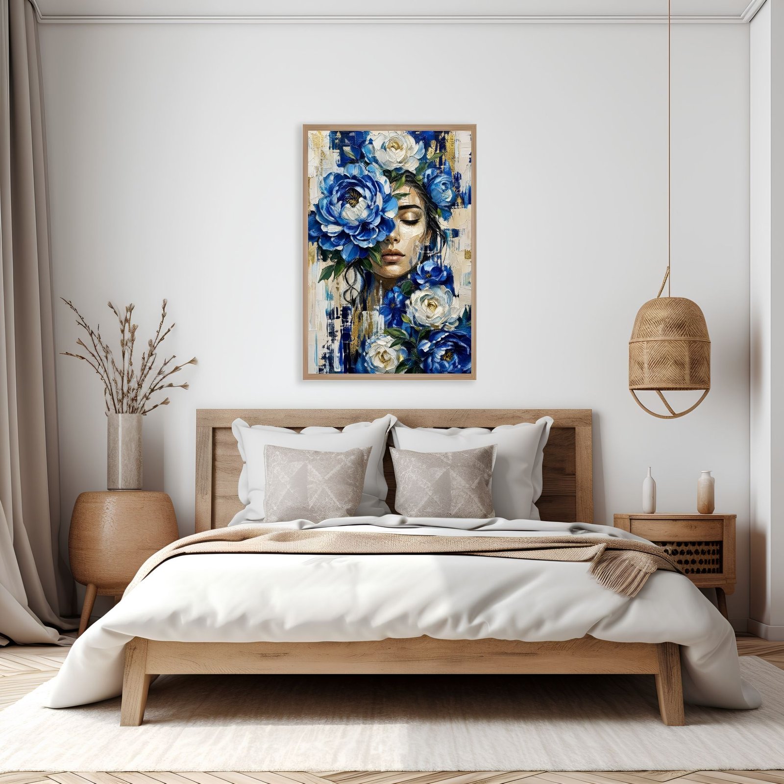 Woman & Blue Peonies VII | 250🪙 - Image 3